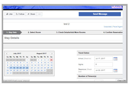 hotel web booking engine