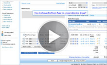 How to change the Room Type for a reservation in a Group?